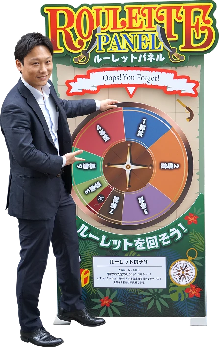 ルーレットパネルを使った店頭プロモーションのイメージ