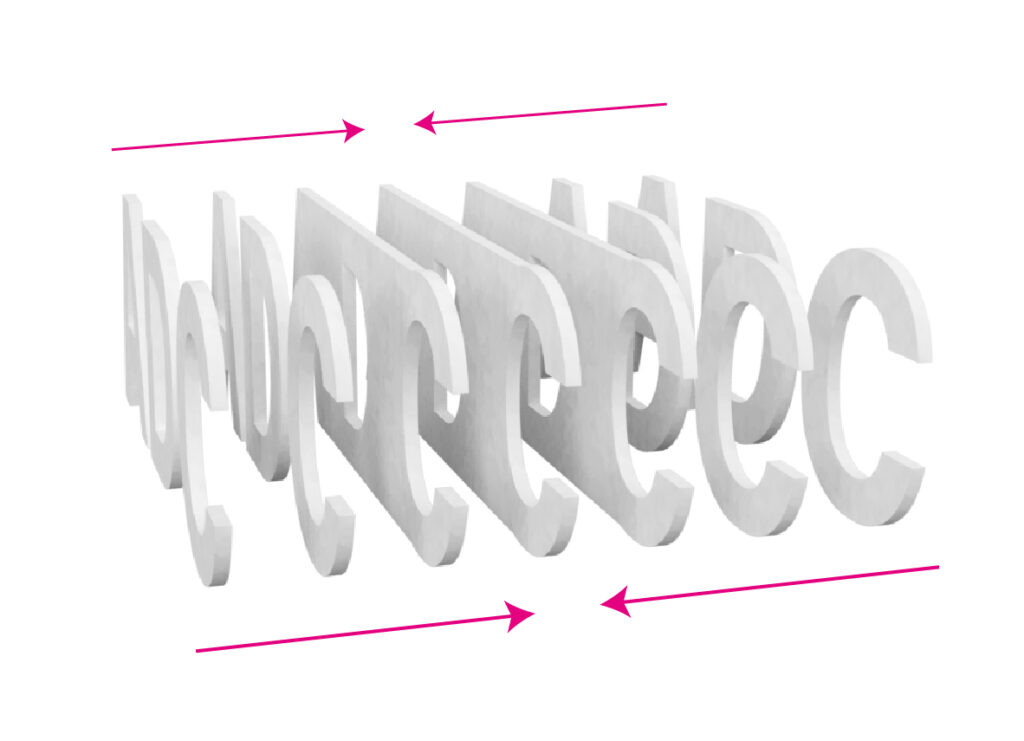 切り文字パネルの制作工程