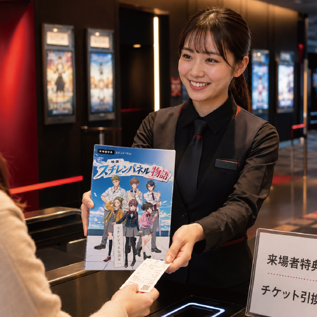 オリジナルスタンドパネル　映画館